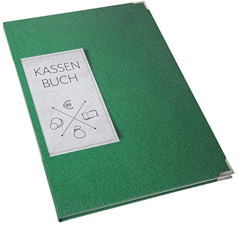 Logbuch-Verlag ordnungsgemäßes Kassenbuch Finanzbuch DIN A4 grün weiß Hardcover - Übersicht Finanzen Buchhaltung Kassenbuchführung