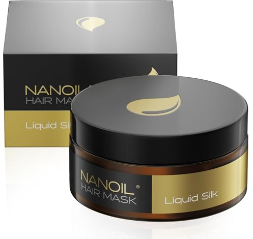 Mascarilla capilar Nanoil 300ml - hidratante y nutritiva, mascarilla tratamiento reconstructor para pelo seco y dañado, regeneración y reconstrucción, cuidado intensivo (Liquid Silk)