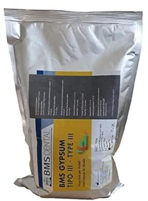 Gesso dentale duro per modelli TIPO III colore giallo, rosa o blu - busta da 3kg (BLU)