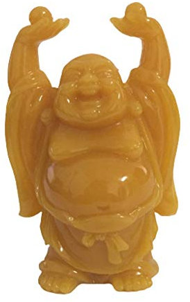 WDBB Buddha Figur Buddha Statue Mann Made Jade Stein Maitreya Skulptur Glück lachend Buddha Figur Home Garten Dekoration 2.56 Zoll Geschenke, die glücklich Machen