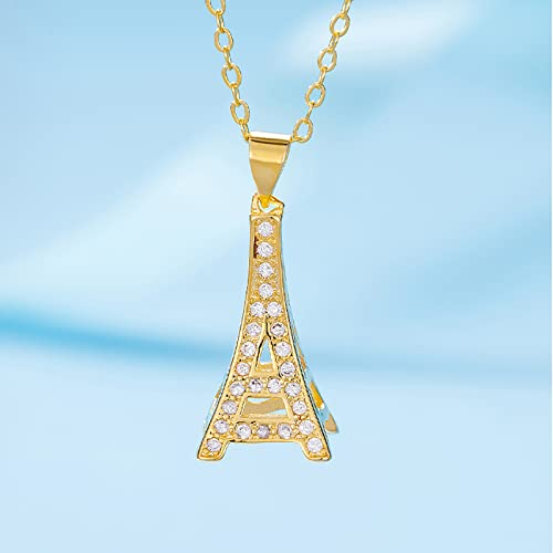 STANG Persönlichkeit Kreative Eiffelturm Halskette Damen Einfache Mode Temperament Paris Turm Anhänger Exquisites Schmuckgeschenk