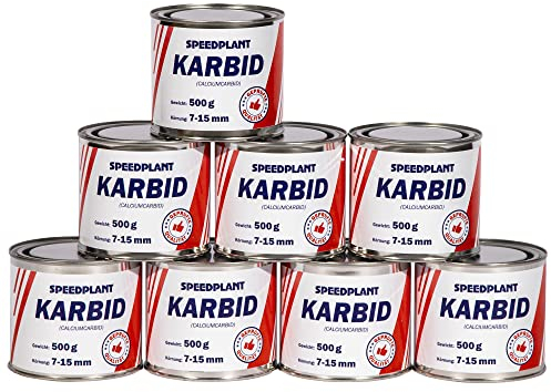 Karbid 4 kg (1x 500g) - Carbid Kabit Kabitt karbitt Karbit Karbid kleine Körnung 7-15mm - 8 Dosen