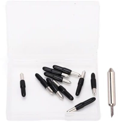 10 Stück Plotterklinge Ersatz 60 Grad Schneidklingen für Plotter Legierungsstahl Schneideklinge Ersatz Plotter Zubehör für CRICUT JOY