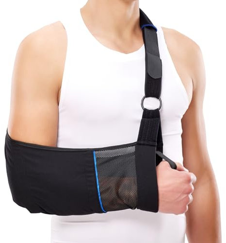 Comforband Arm Sling – Lightweight & Breathable Medical Sling with Adjustable Shoulder Strap for Torn Rotator Cuff, Broken or Fractured Forearm Bones, One Size Fits Most
