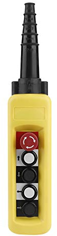 Hoist Pendant Station with 4 Button Crane Control and Emergency Stop E-Stop