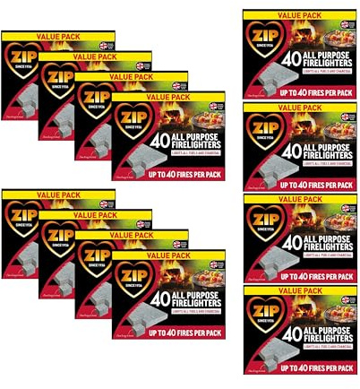 480 Firelighters All purpose Fire Starter Cubes Value Pack Open Fire Pit BBQ For All Fuel & Charcoal