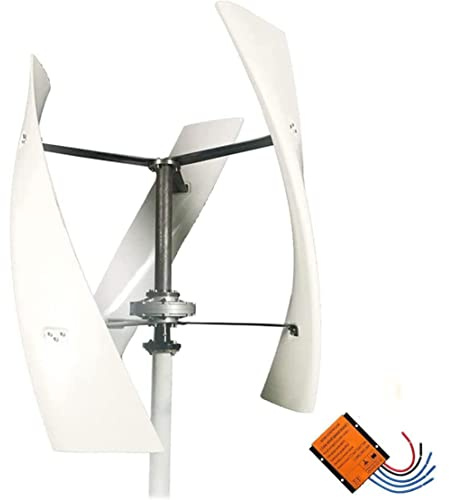 Generador De Viento Con Controlador, 3000w/8000w Generador De Turbina De Energía Eólica, Generador De Levitación Magnética Generador De Viento Vertical Para El Hogar Carreteras Barcos,8000W-48V