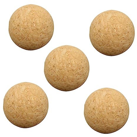 MILISTEN 5St Tischfußball tischkicker bälle tischfussballtisch Mini-Fußbälle für Kinder Kork Foosball Kugeln Holz Kinder fußball Kinderfußball Korkkugel Ersatz Kicker Schreibtisch Zubehör