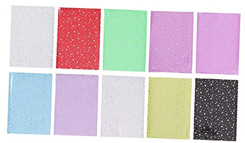 Hohopeti 10stücke Diy Pvc Glitzerfolie Transparente Handgemachte Material Handwerk Gepäckfolie Schablone Bastelmaterial Für Taschen Schuhe