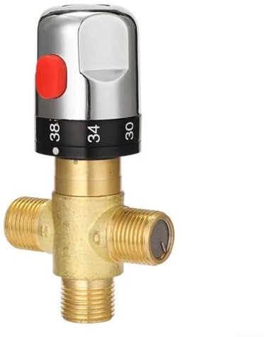 Vanne de mélange thermostatique, mitigeur thermostatique, vanne de mélange de température de l'eau, tuyau, lavabo, thermostat pour salle de bain et cuisine