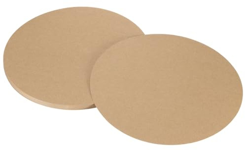 QUARKZMAN 36pz Cerchio Carta Kraft, 25 x 25 cm Carta Forma Rotonda Carta Cartellone per Forniture Artistiche, Origami, Creazioni di Carta, Marrone