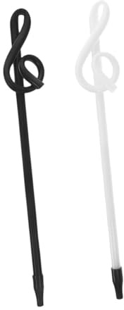 Alipis Penne a Musicali 2 Pezzi Design Chiave di Violino Plastica di Scrittura Creativi per Artisti Insegnanti Eventi Cancelleria Note Musicali