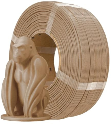 AzureFilm Refill Lumberlay Filament 1,75 mm – 750g – Holzoptik – Hergestellt aus 40% recyceltem Holz – flexibel und langlebig – umweltfreundlich (Bambus, 750g)
