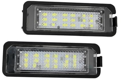 HPTOUY Auto-Nummernschildbeleuchtung for Skoda Seat Leon Ibiza VW Golf 4 5 6 7 MK4 MK7 Passat CC Polo Scirocco 2008-2013
