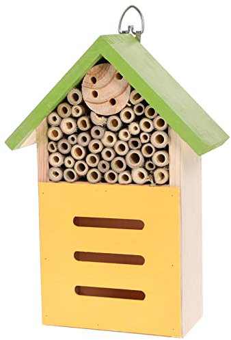Milisten Bienenhaus für Garten Insektenhotel Bestäubern zu Verwenden Beobachten Robustes und Ästhetisches Design für Langfristige Nutzung EIN Gartenumfeld