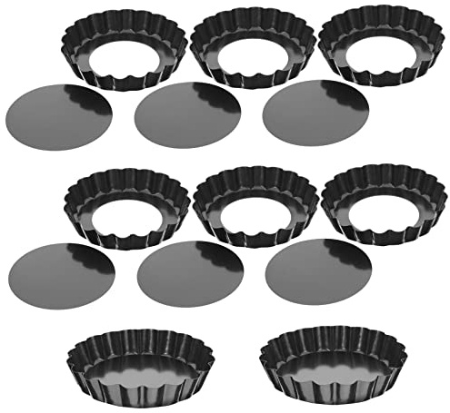 CHICAMPERA 8pezzi Stampi Per Crostate Antiaderenti Da Cucina Decorativi Da Forno Multifunzione Per Uso Domestico e Feste