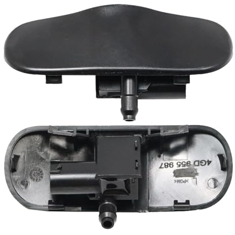 YananAC 2 Stück Scheibenwaschdüse Auto Scheibenwaschdüse Beheizbar Vorne Windschutzscheiben Spritzdüse 5M0955985C für SEAT VW Golf 5 6 7 Passat Touran 5T 2KD 955 985