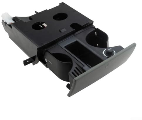 Zilimontt Auto Mittelkonsole Getränkehalter für T5 für Transporter (2003–2013) RHD – Dual Drink & Coin Storage, grau, OEM 7H285860130T, ABS + Metall, für einfache Installation