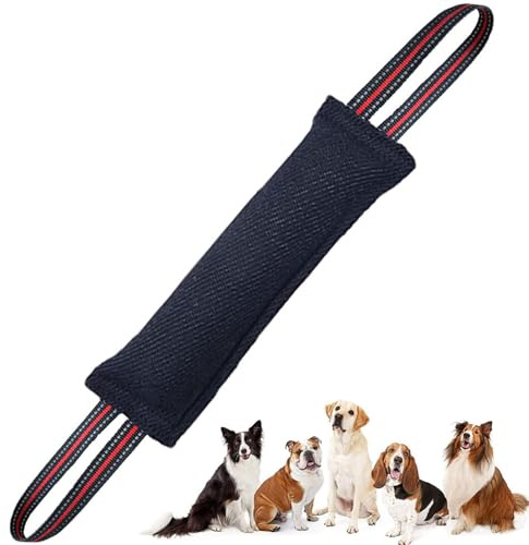 bangminda Salchicha mordida para perros, juguete para tirar y aflojar y jugar con 2 asas, salchicha mordida para perros entrenamiento K9 IGP IPO Obiedence perro de protección perro deporte perro