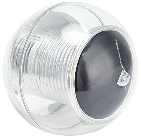 SIXRUN LED-Solar-Schwimmbeckenleuchten, wasserdichte, Farbwechselnde Kugelleuchte für Seen, Brunnen, Gärten, Kunststoff, 3,1 Zoll Durchmesser, für Schwimmbäder