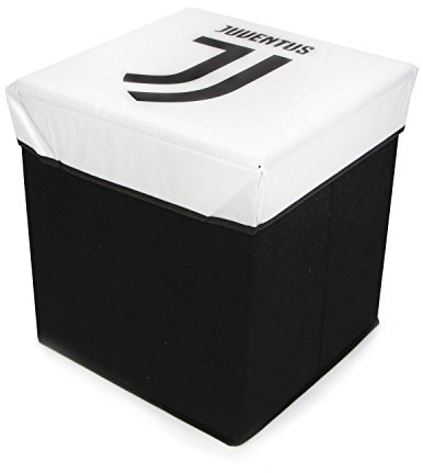JUVENTUS Pouf contenitore pieghevole 31x31x33cm f.c 31x31x33