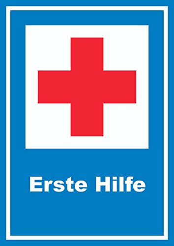 HB-Druck Richtzeichen Erste Hilfe Schild A0 Rückseite selbstklebend