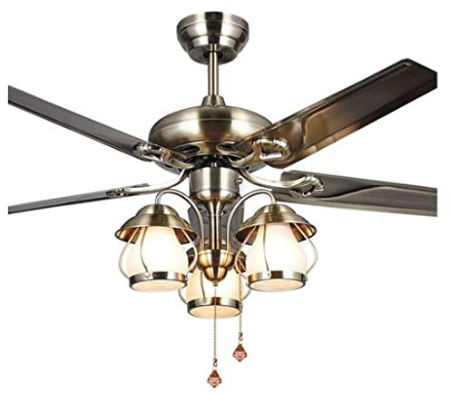 LIOONS Ceiling Fan Light New Retro Ceiling Fans European Remote Control Fan Ceiling Light Indoor Ceiling Fans Light Home Fan Light Stylish and Beautiful