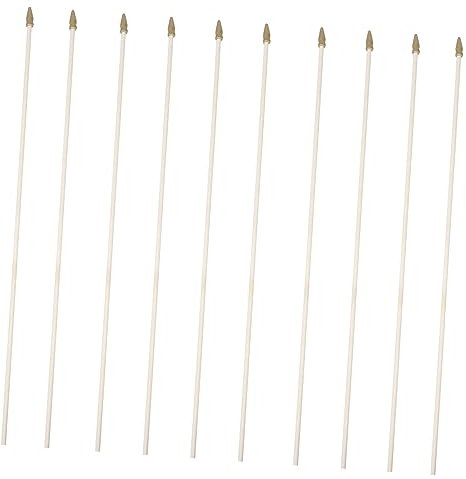 Housoutil 10stücke Fahnenmast Aus Holz Für Flaggen Feiertage Partys Dekoration Basteln Natur Holz Sticks Ersatz Für Fahnenmasten Handwinken