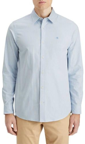 Scotch & Soda herr Core-Oxford randig skjorta, Blå rand, XL