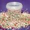 Purple Cupcakes 100's and 1000's (Non Pareils) - CHRISTMAS MIX - Christmas theme edible cake decorations - add some festive inspired 100's and 1000's to your baked goods.