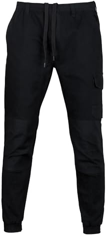 P-H Cargo Joggers Workwear for Men Elasticated Waist with Pull Cord Multiple Tools Pocket UK