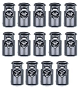 Baikeen Toggles for Drawstrings,Double and Single Hole Spring Cord Locks Toggles Cord Plastic Ends Stopper for Paracord Rope