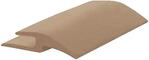 Roppe Vinyl Ceramic Wood Carpet Transition Profile #182, Camel, 3/8 H X 12' L X 1-1/2 W