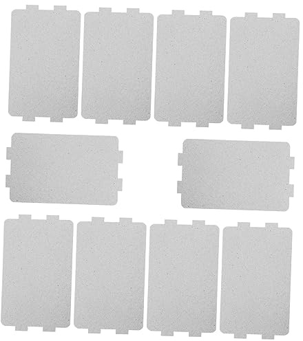 Amosfun Mikrowellen-kühlplatte Mikrowellen-glimmerplatten 10 Stück Wellenform-blatt Isolierblatt Für Mikrowellenherde
