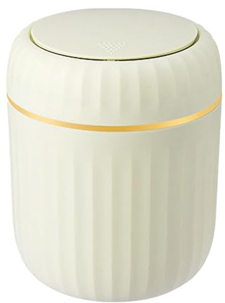 Salyeeluly Poubelle de Table Portable avec Couvercle pour Salon, Cuisine, Chambre à Coucher, Salle de Bains et Bureau