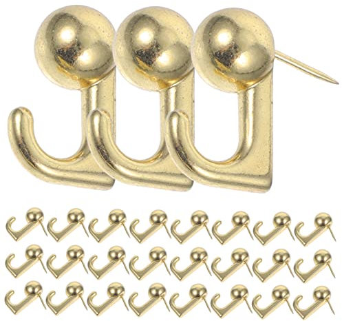 DOITOOL 50stücke Reißzweckenhaken Aus Metall Für Wandtafeln Pinnwände Und Korktafeln Zum Befestigen Von Fotos Bildern Und Dokumenten Klein Leicht Und Langlebig