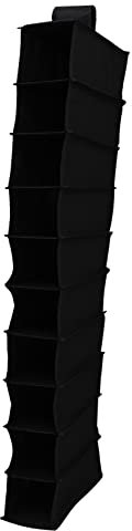 Alipis 10grids Hanging Storage Bag for Organizing Clothes Socks and Accessories Versatile Sundries Organizer for Bedroom and Living Room Transparent Window Design