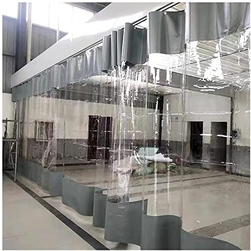 Paredes laterales transparentes impermeables de PVC para toldos al aire libre, lonas de 1 m con ojales, ideales para pérgolas, garajes y patios, cortinas duraderas y resistentes a la intemperie