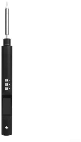 Niceminiwall TS101 - Soldador de pantalla digital con pantalla de aleación de aluminio de 121 W, control de temperatura, bolígrafo de hierro con 3 puntas para reparación electrónica BC2 K I