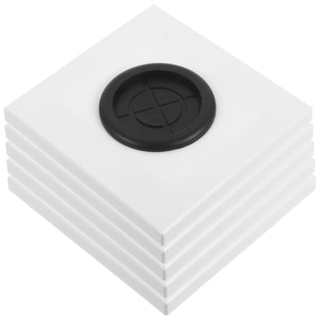 SHINEOFI 5 Pièces Plaque Murale Passe-câble avec Joint Caoutchouc Cache Prise Décoratif Type pour Gestion de Câbles et Protection Électrique Installation Facile pour Espaces Résidentiels et