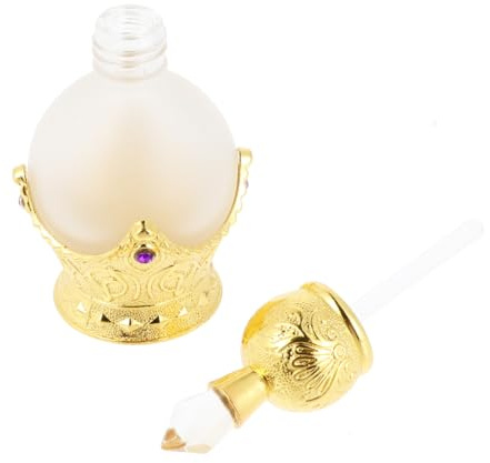 HOOTNEE Frasco De Perfume Dorado De Vidrio Vacío Frascos Gotero Para Aceites Esenciales Para Uso Salas De Masaje