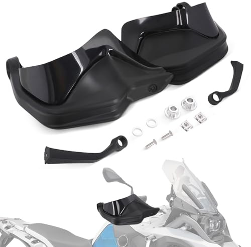 Protectores de mano para motocicleta, resistentes al viento, deflectores de parabrisas ABS para R1200GS LC F800GS S1000XR 2013-2018 R1250GS ADV 2018 2019 Adventure Bike Negro