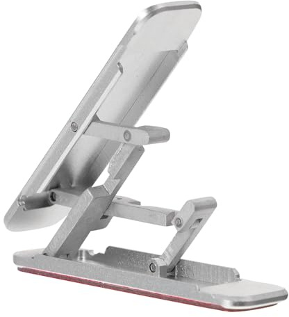DOITOOL Support Adhésif pour Smartphone en Alliage D'aluminium Argenté, Pliable et Pratique, pour Bureau et Diverses Occasions