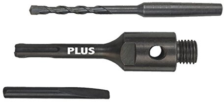 SDS-Plus Adapter/Verlängerung M16, 115mm, inkl. Zentrierbohrer und Auswurfkeil für Diamant Hohl-bohrkrone. Aufnahme-Schaft für Dosen-senker, Kern-bohrer, Steckdosen-bohrer.