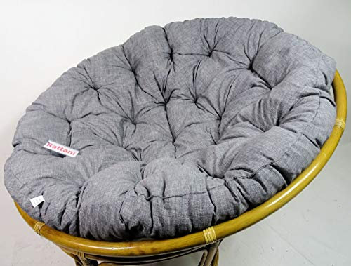 Rattani - Polster, Kissen, Auflage, Ersatzpolster für Rattan Papasansessel, Stoff Nuevo Loneta, D 110 cm, Made in EU