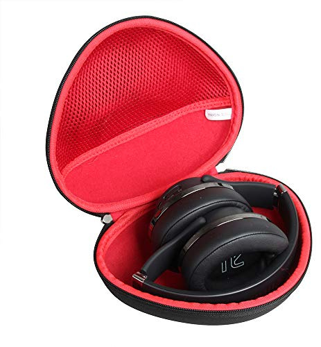 Hermitshell Hartschalen-Reiseetui für DOQAUS Bluetooth-Kopfhörer Over Ear, (nur Hülle) Schwarz + Rot
