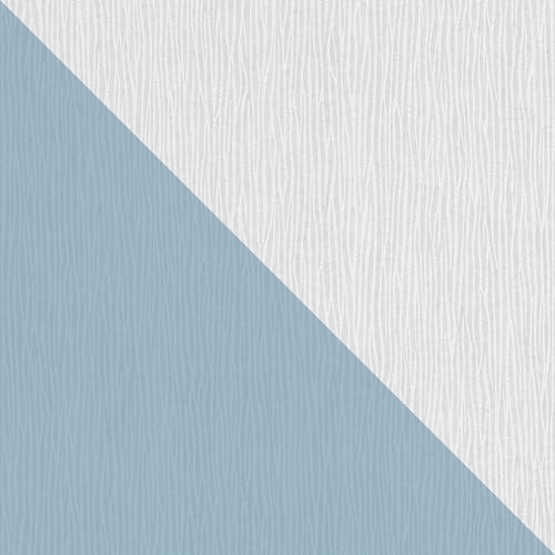 Profhome Geschwungene Linien Tapete 243911-GU Vliestapete zum Überstreichen weiß 0,53 m x 10,05 m / 5,33 m2