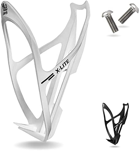 Hilo Sports Fahrrad Flaschenhalter - [Extra starker Halt] - Leichter Fahrrad Getränkehalter - Fahrradflaschenhalterung für alle Fahrradflaschen - Trinkflaschenhalter mit 2 Schrauben