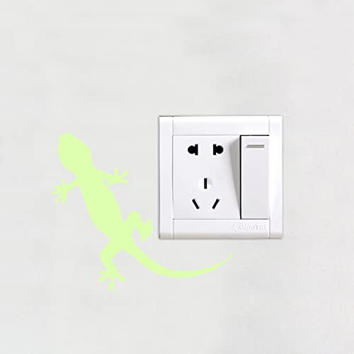 Wandtattoo Kinderzimmer Grüner Gecko Leuchtsterne Kinderzimmer Wandsticker Wandsticker Kinderzimmer Glow in the Dark Wandtattoo Kinderzimmer Mädchen Junge für Wanddeko Geschenke 4 Stück