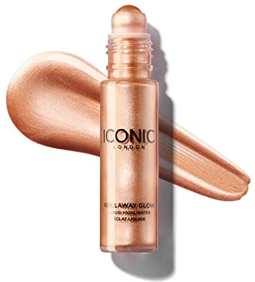 ICONIC London Rollaway Glow Highlighter Make-up, Peach Paradise, 8 ml